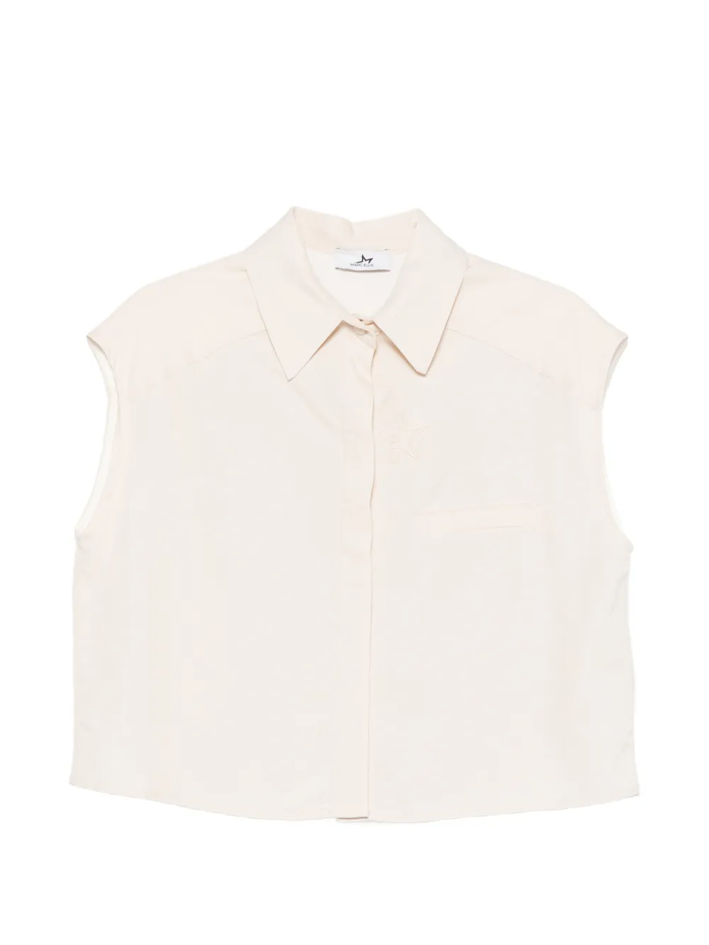 Marc Ellis sleeveless chest-pocket shirt - Toni neutri