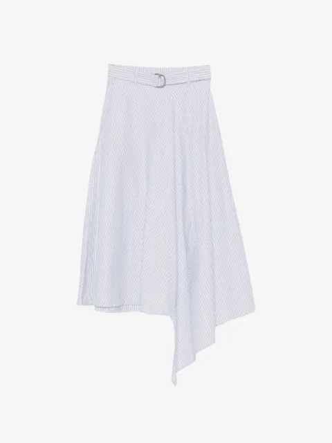 Marc Ellis striped asymmetric-hem skirt