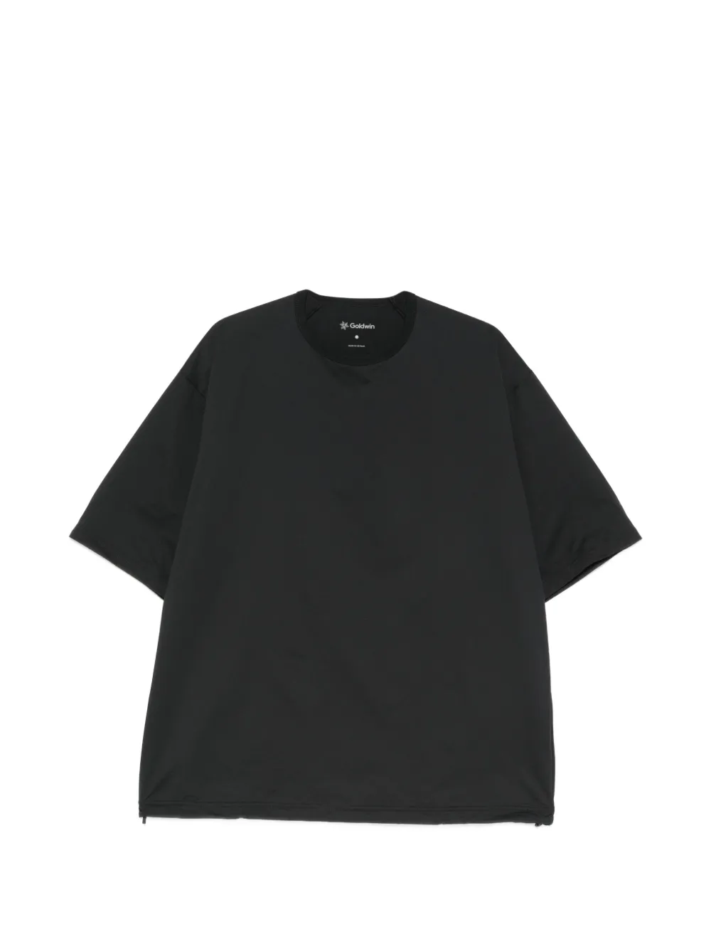 Goldwin raglan-sleeve drawstring-hem T-shirt - Nero