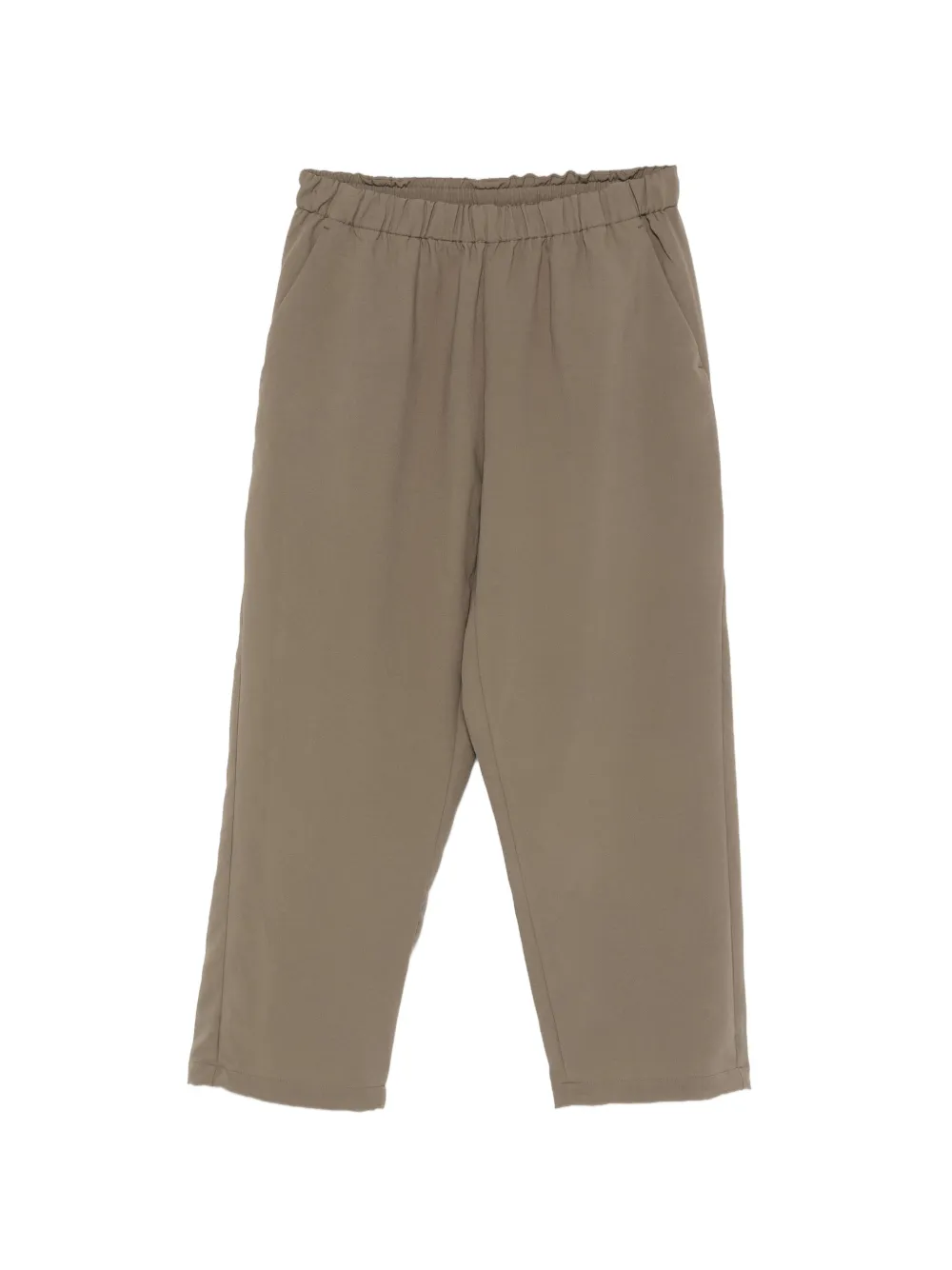 Goldwin elasticated-waistband straight-leg trousers - Verde