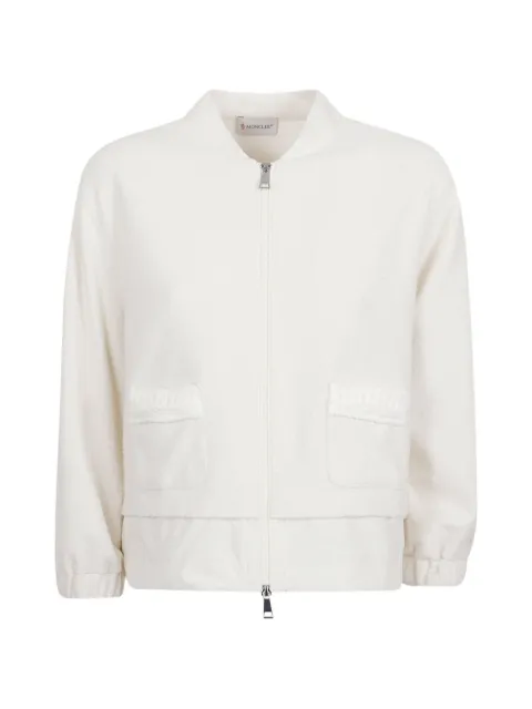 Moncler — zip-up panelled cardigan