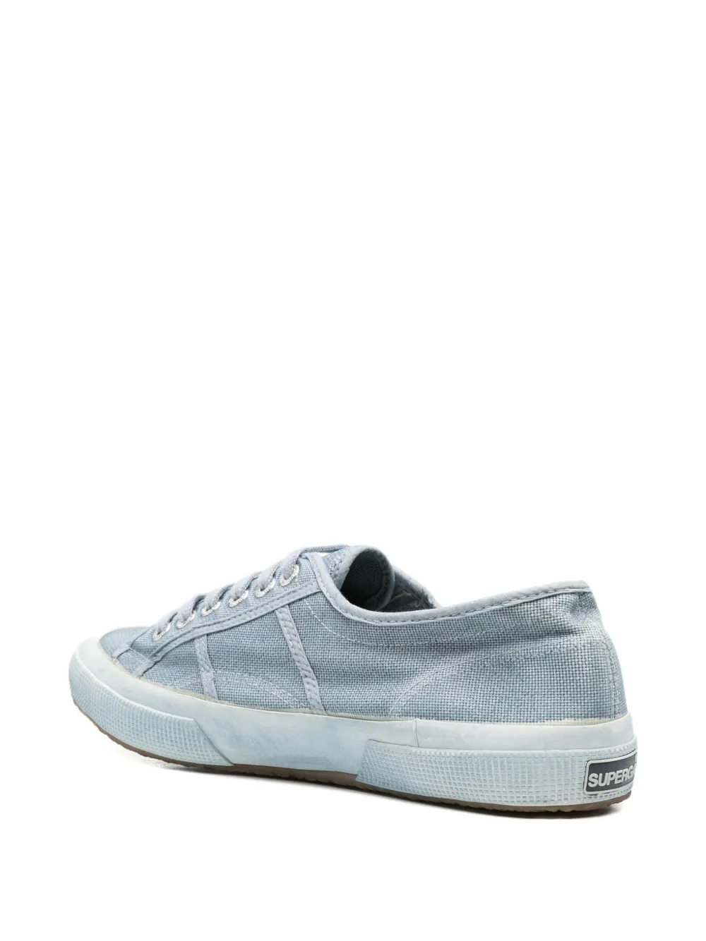 Superga canvas lace-up sneakers Blauw
