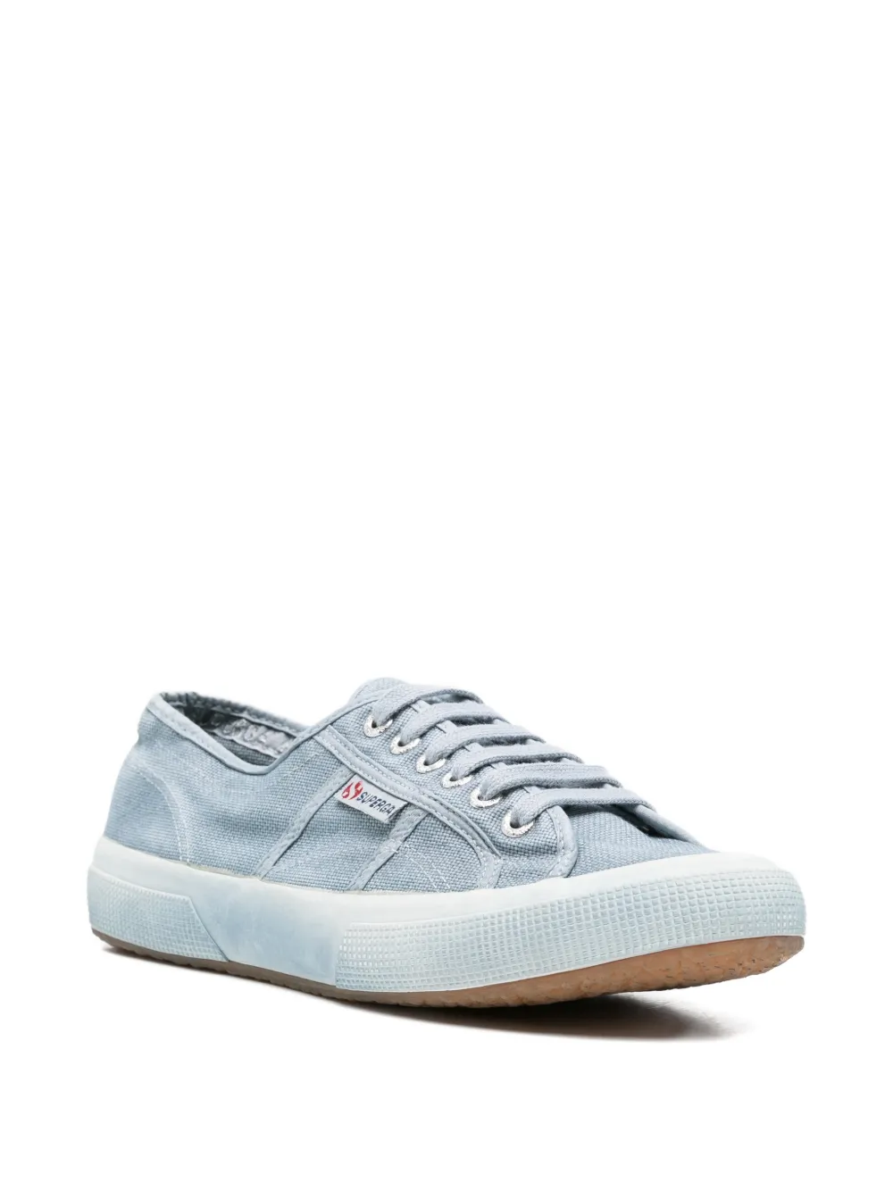 Superga canvas lace-up sneakers Blauw