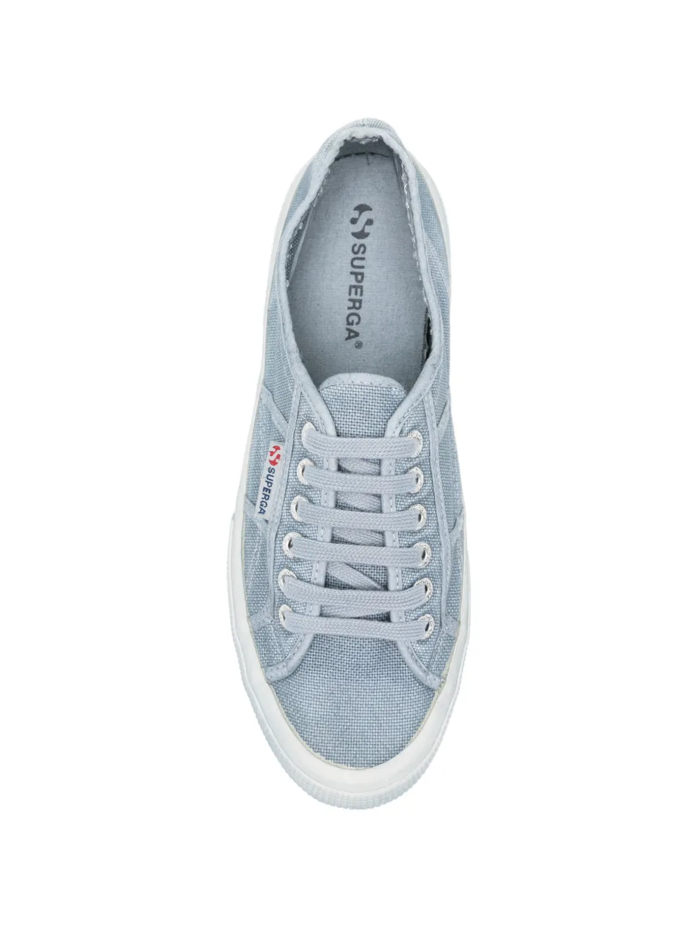 Superga canvas lace-up sneakers Blauw