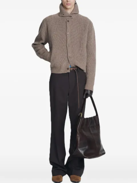 TONYWACK ribbed-knit button-up sweater