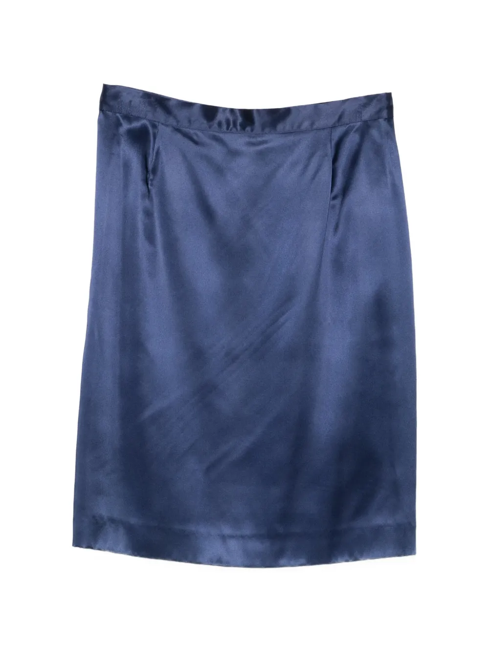 Gianfranco Ferré Pre-Owned 1990s blue midi skirt