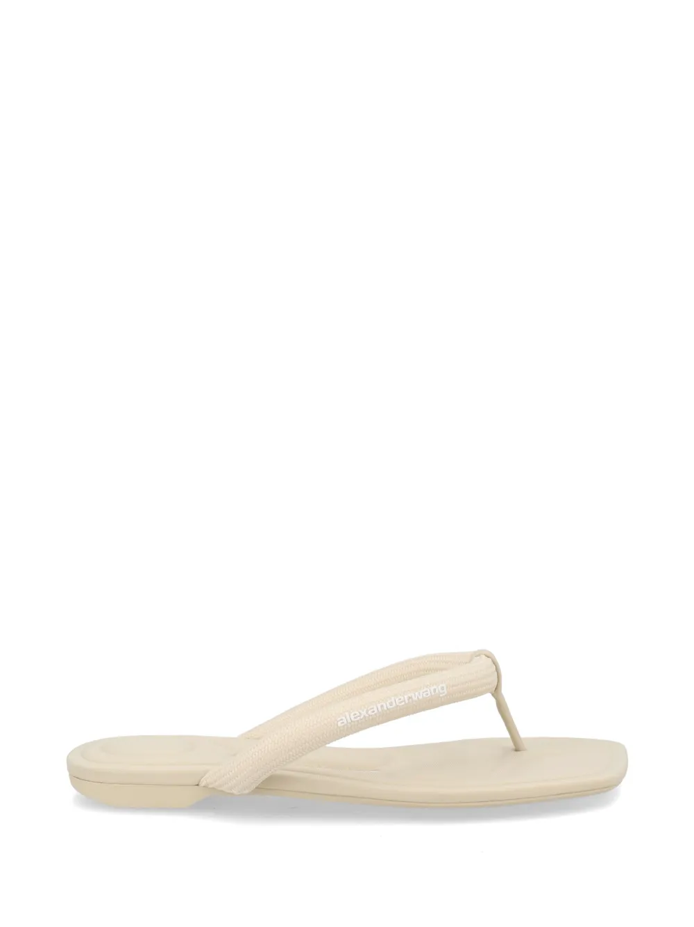 Alexander Wang logo-print flip-flops - Nude