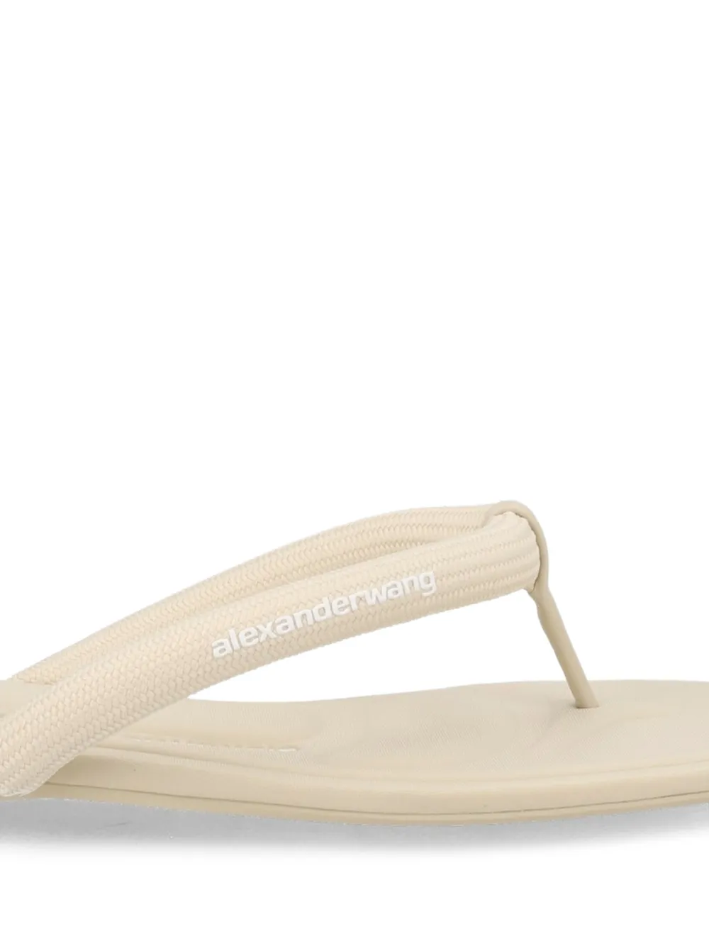 Alexander Wang logo-print flip-flops Beige
