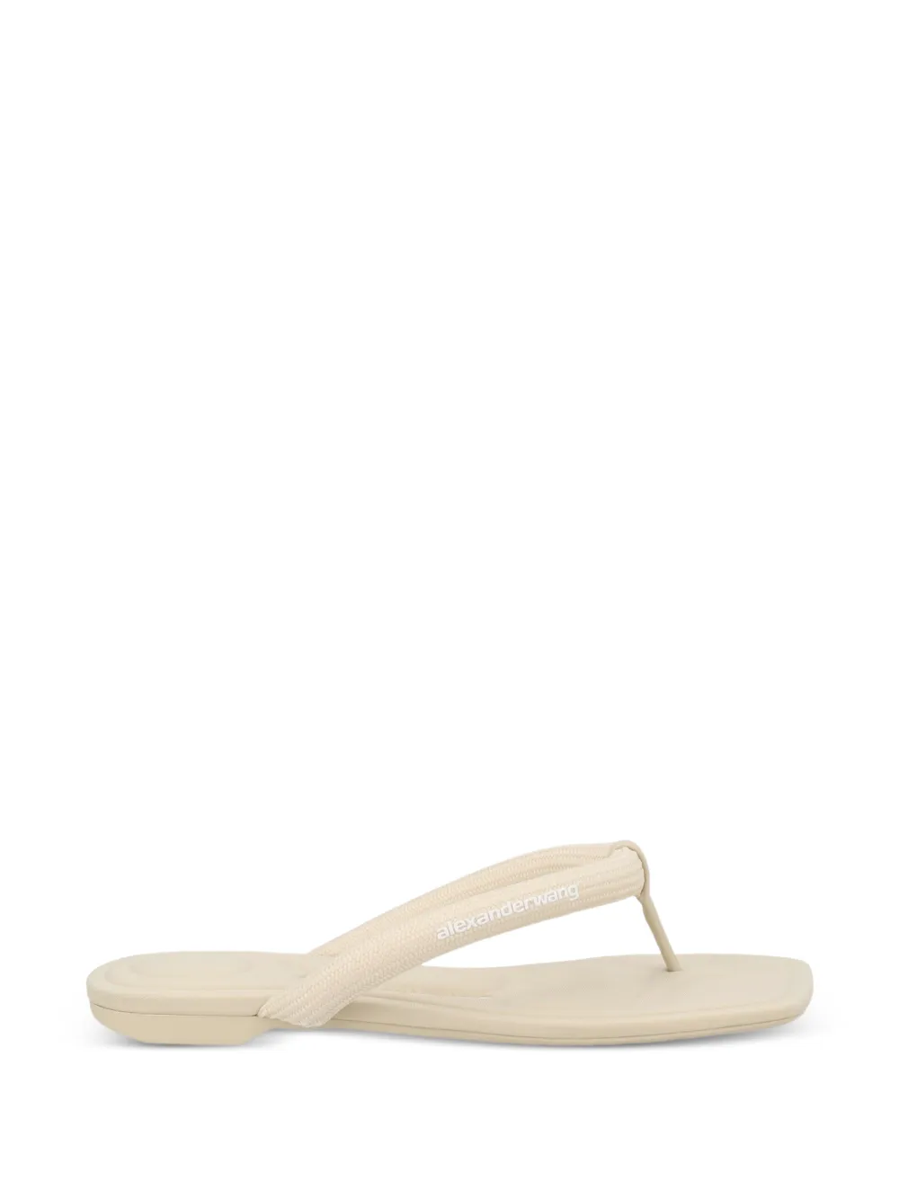 Alexander Wang logo-print flip-flops - Nude