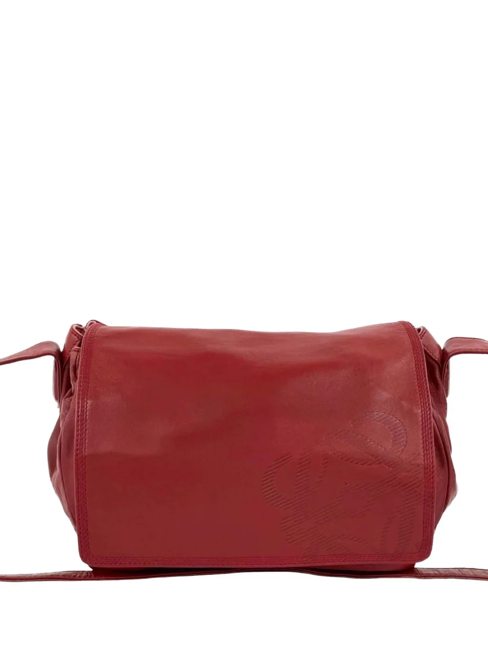Loewe Pre-Owned 2010-2026 Nappa Anagram Flap crossbody bag - Rosso