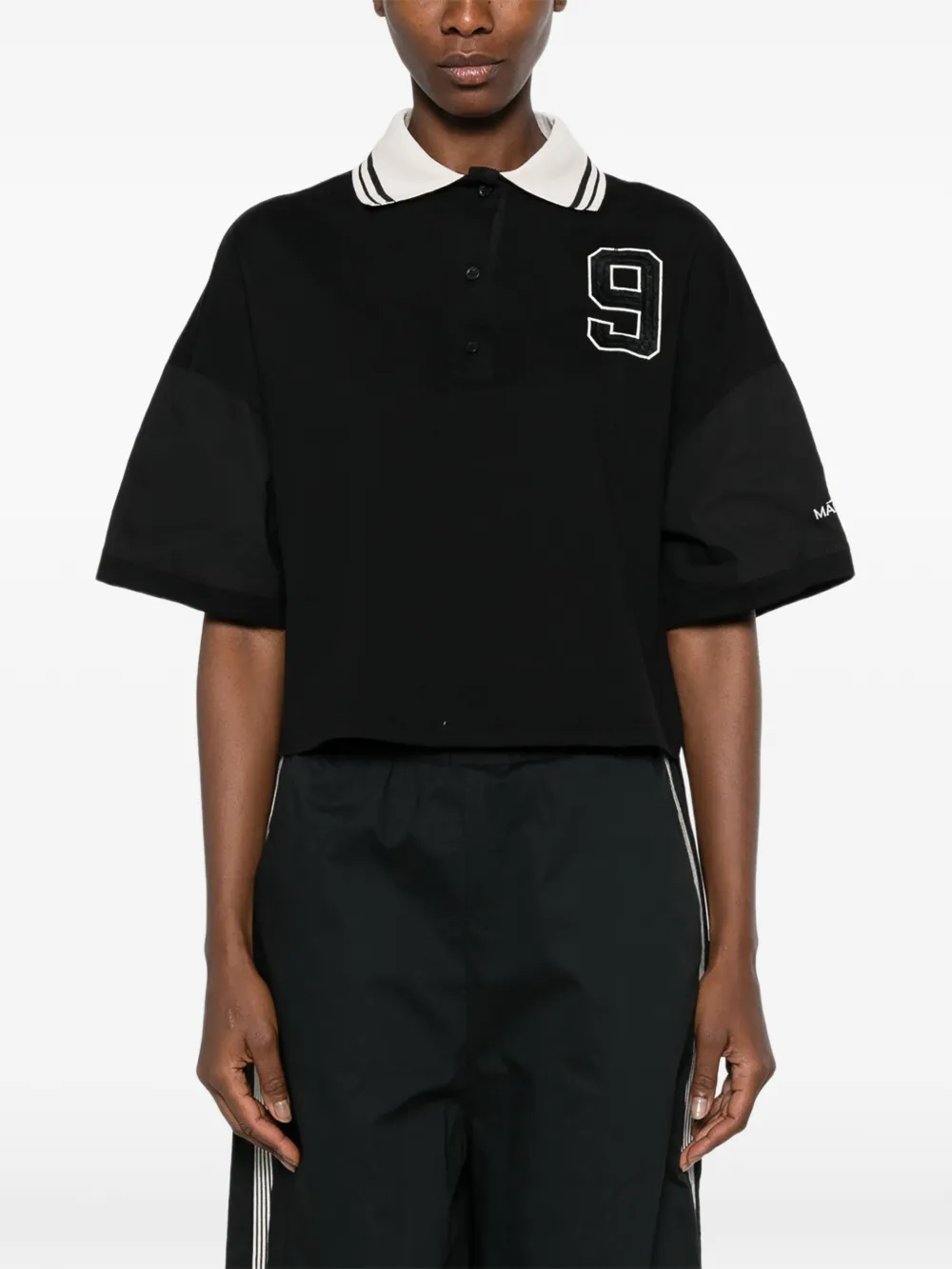 Marc Ellis Poloshirt met logopatch Zwart