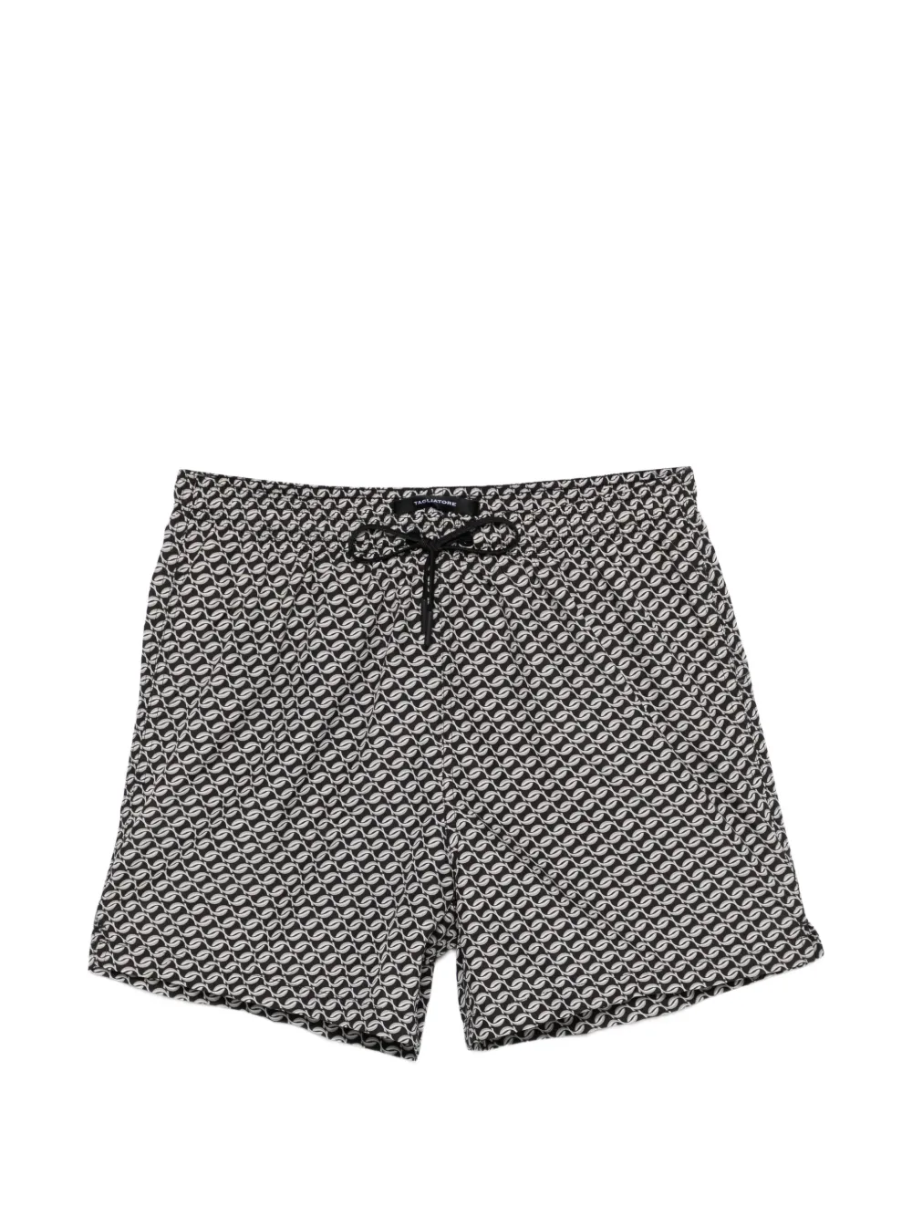 Tagliatore geometric-print swim shorts - Schwarz