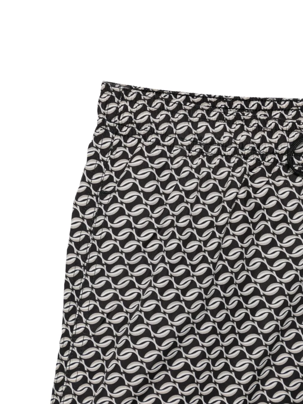 Tagliatore Zwembroek met geometrische print Zwart