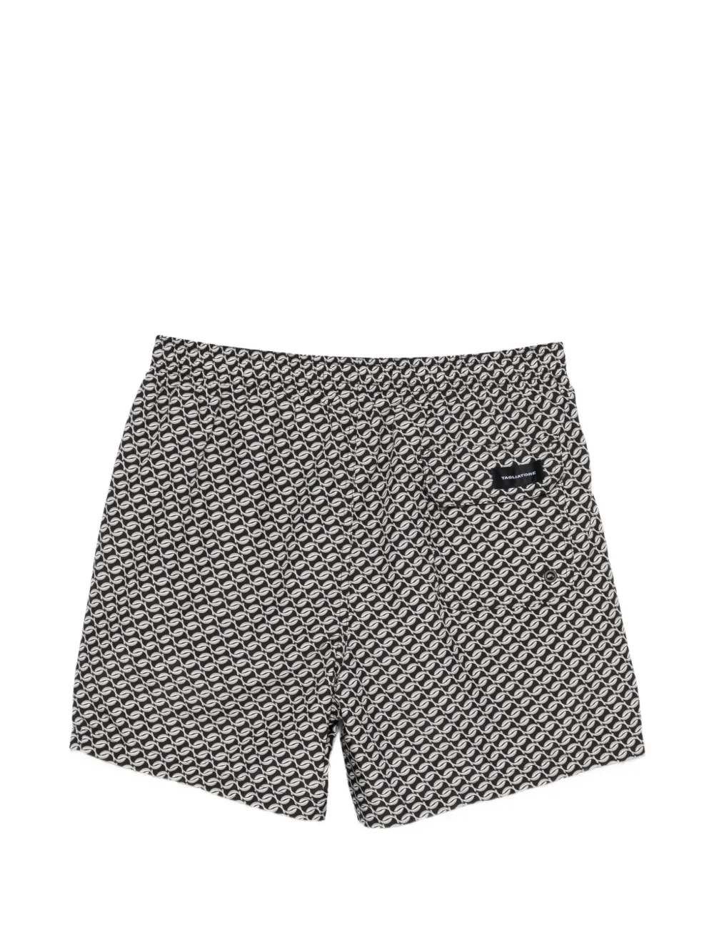 Tagliatore Zwembroek met geometrische print Zwart