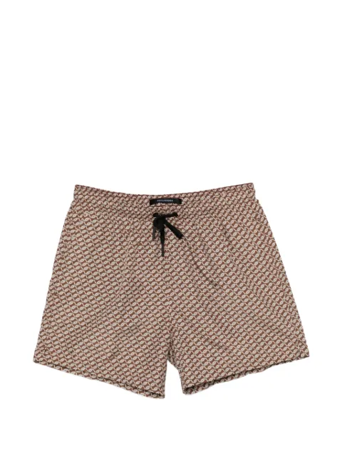 Tagliatore geometric-print drawstring swim shorts