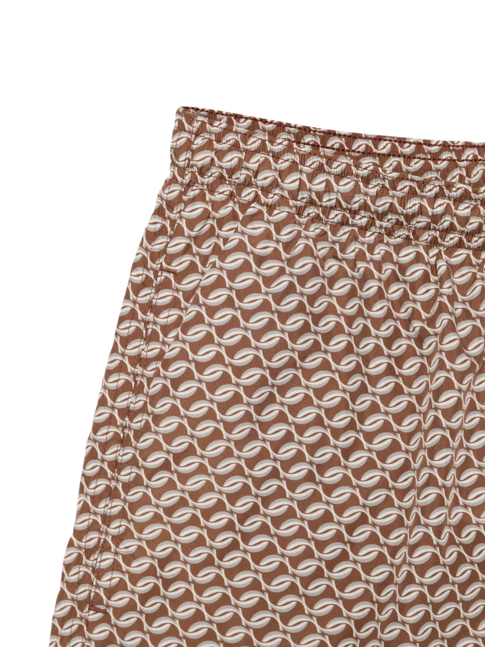 Tagliatore Zwembroek met geometrische print Bruin