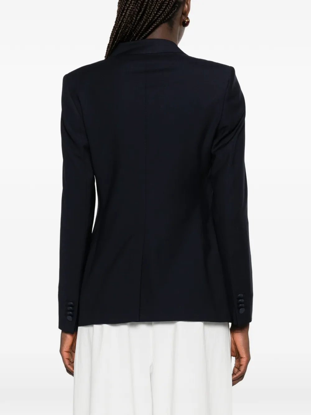 Tagliatore Jack met puntige revers en dubbele rij knopen Blauw