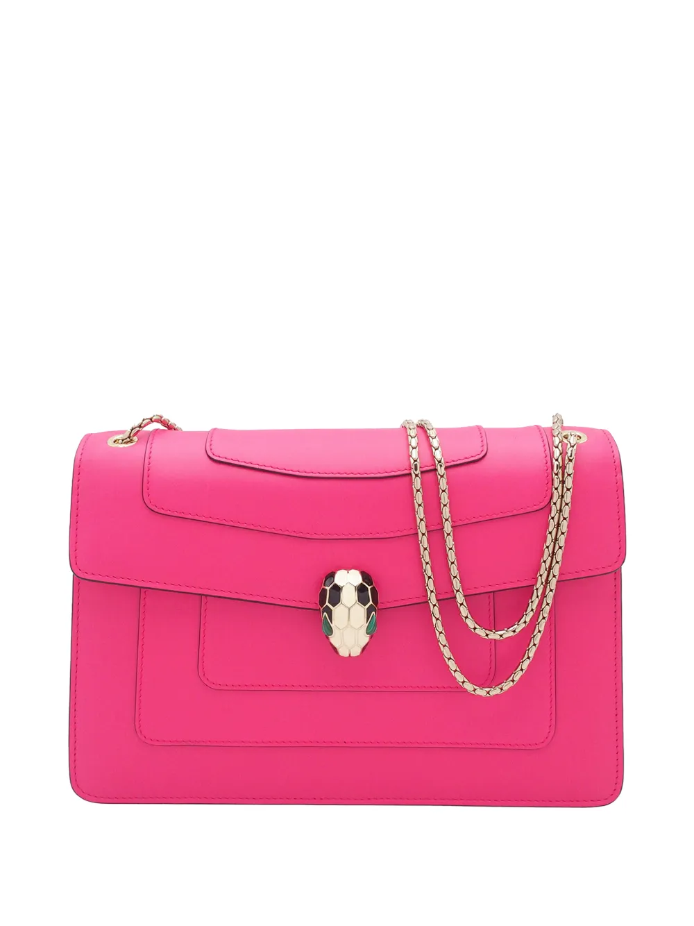 Bvlgari Pre-Owned 2010-2020 Medium Calfskin Serpenti Forever shoulder bag - Rosa