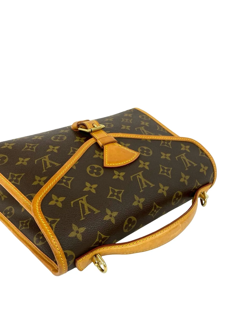 Pre-owned Louis Vuitton 1999 Monogram Bel Air Business Bag In Brown