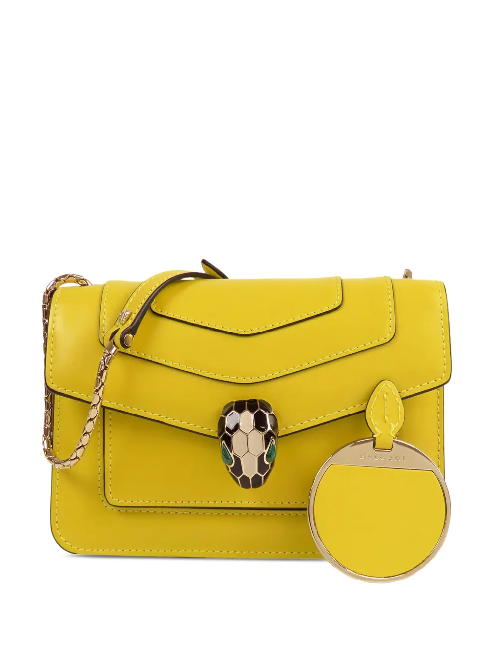 Bvlgari Pre-Owned 2010-2026 Calfskin Serpenti Forever crossbody bag - Giallo