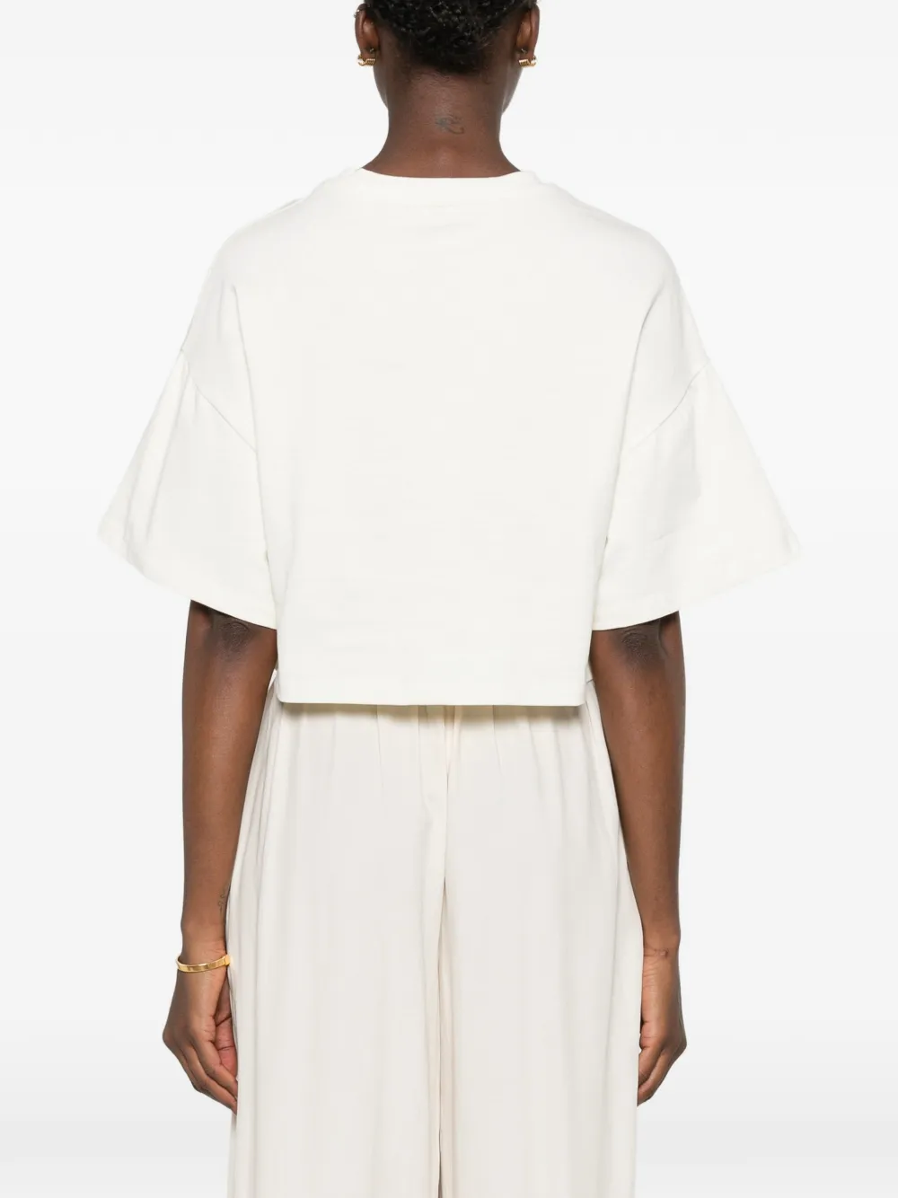 Marc Ellis T-shirt met logoprint Beige
