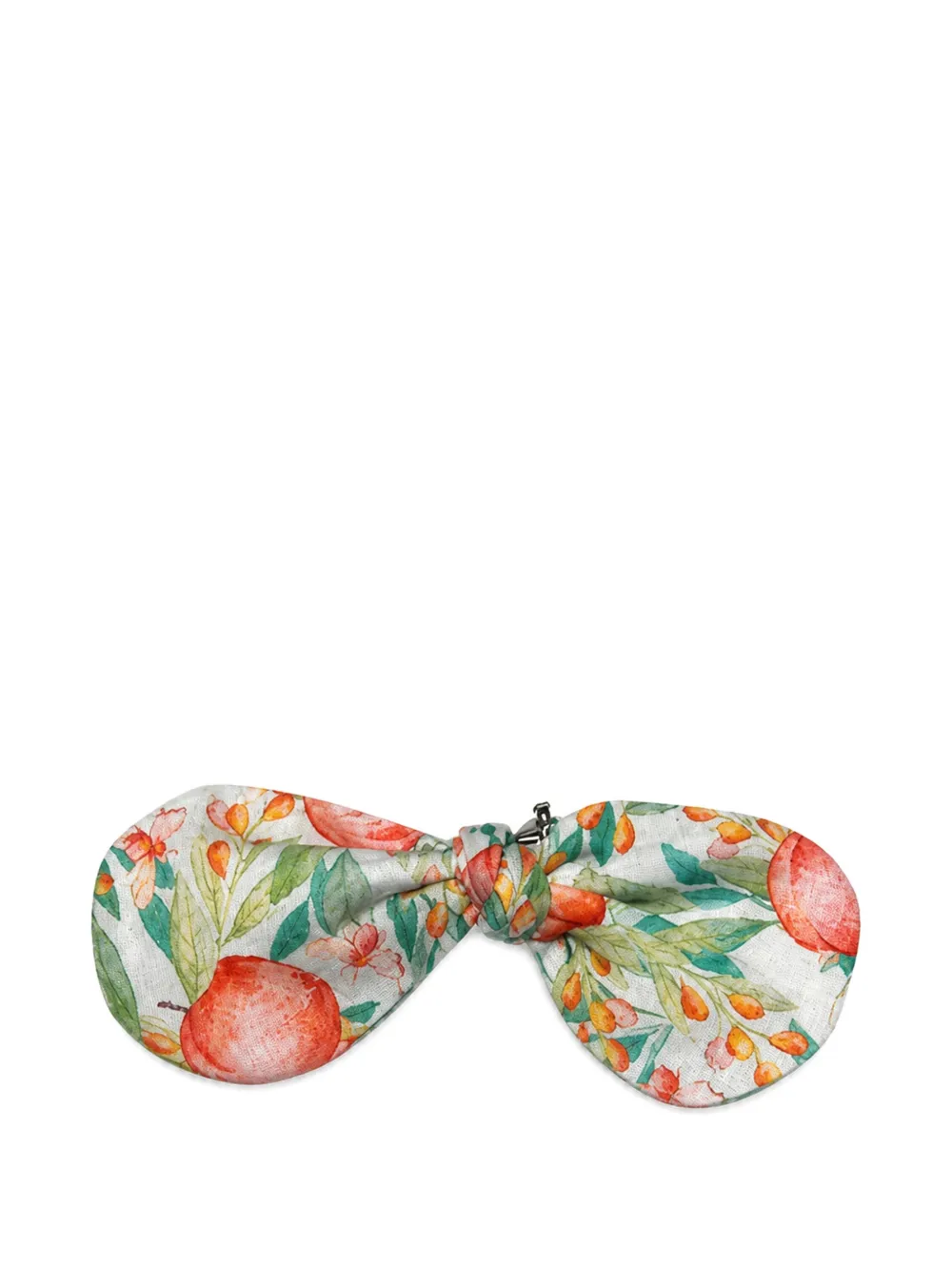 Mariella Ferrari fruit-print bow hair clip - Arancione