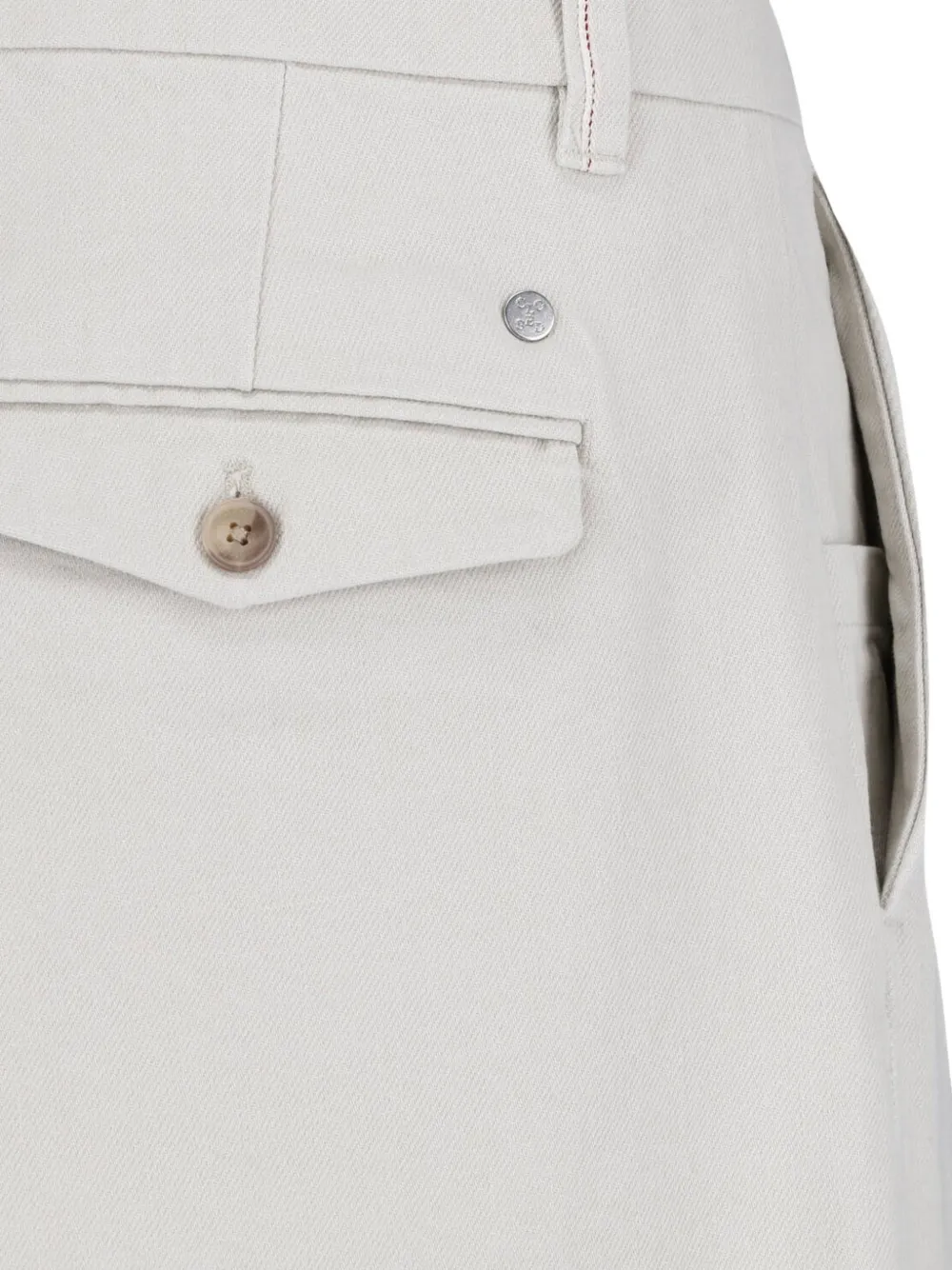 Closed Fairport broek met wijde pijpen Beige