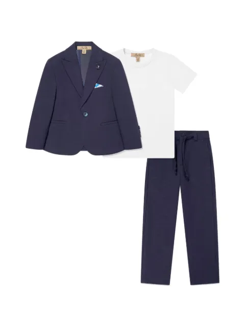 BEL-AIR KIDS three-piece single-breasted suit