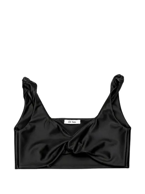 Miss Grant Kids twist-detail cropped top