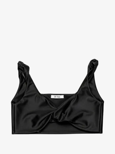 Miss Grant Kids twist-detail cropped top