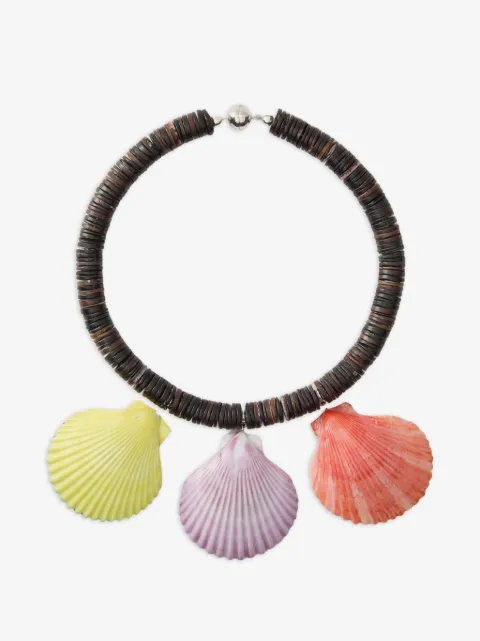JULIETTA Mare shell-pendant beaded necklace
