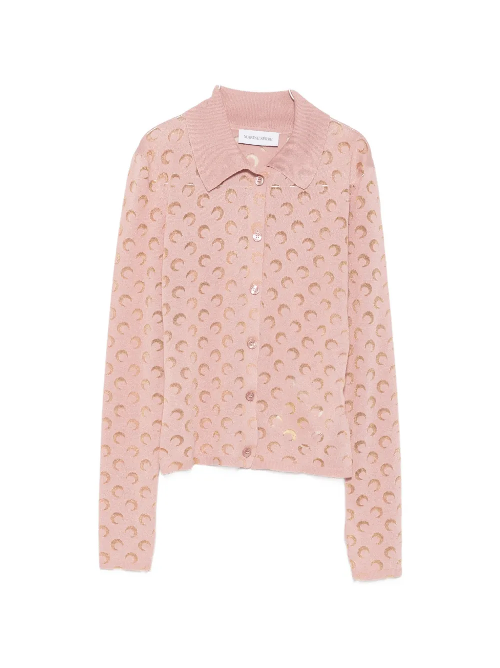 Marine Serre moon-patternedcardigan - Rosa