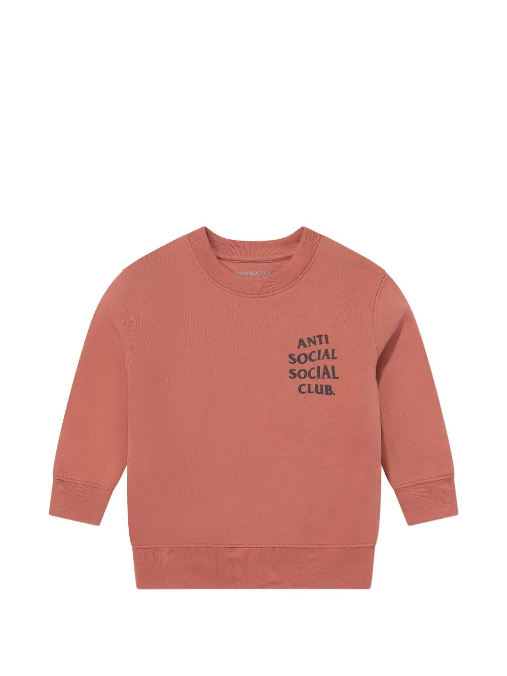 Anti Social Social Club kids Kkotch floral-print sweater - Arancione