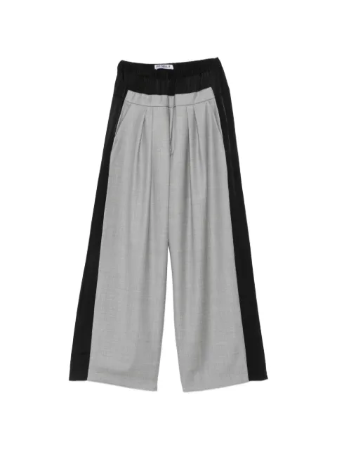 Lutz Huelle pleated wide-leg trousers