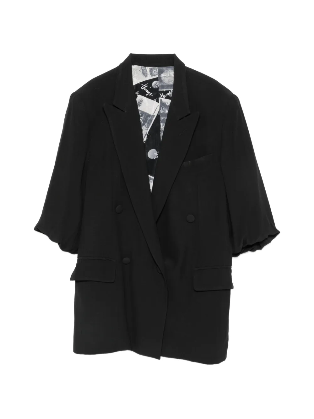 Moschino Pre-Owned 1990s double-breasted blazer - Nero