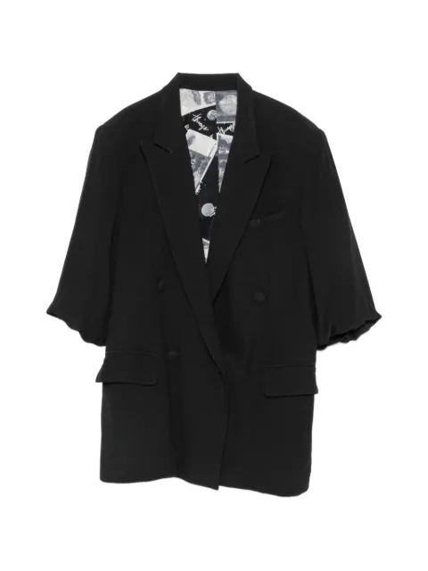Moschino Pre-Owned blazer à boutonnière croisée