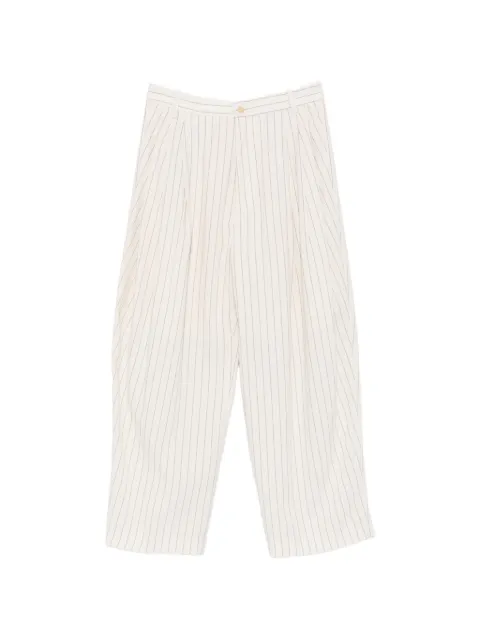 Hed Mayner pinstripe-pattern pleated trousers