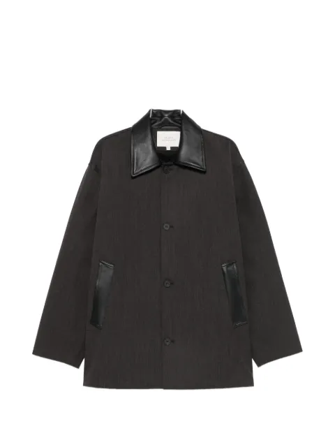 Studio Nicholson Meter leather-collar jacket