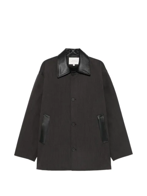 Studio Nicholson Meter leather-collar jacket