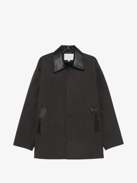 Studio Nicholson chamarra Meter con piel en el cuello
