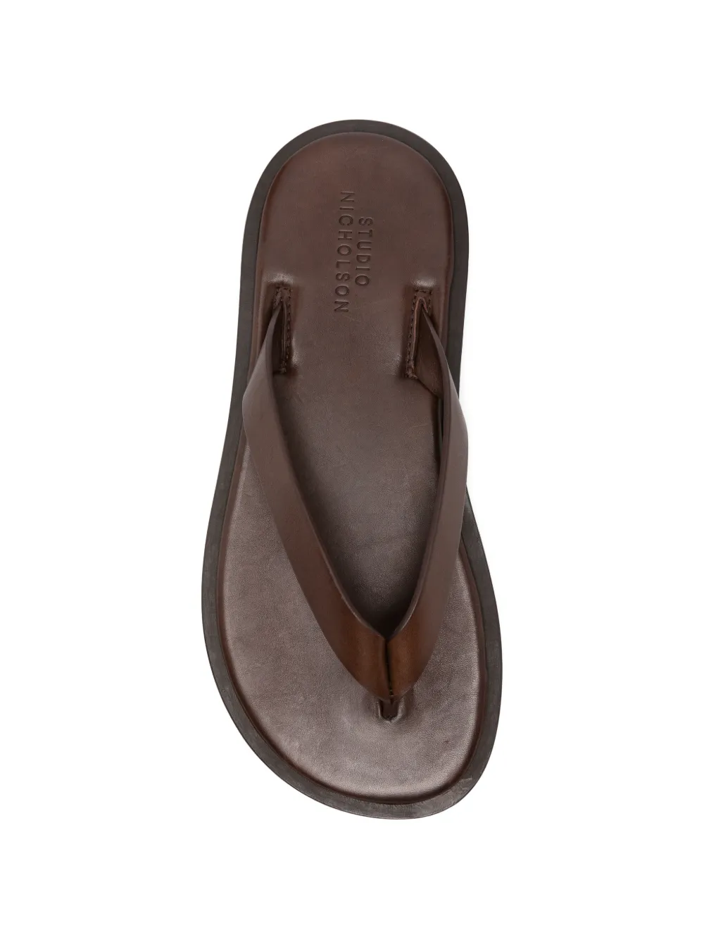 Studio Nicholson Curren leren sandalen Bruin