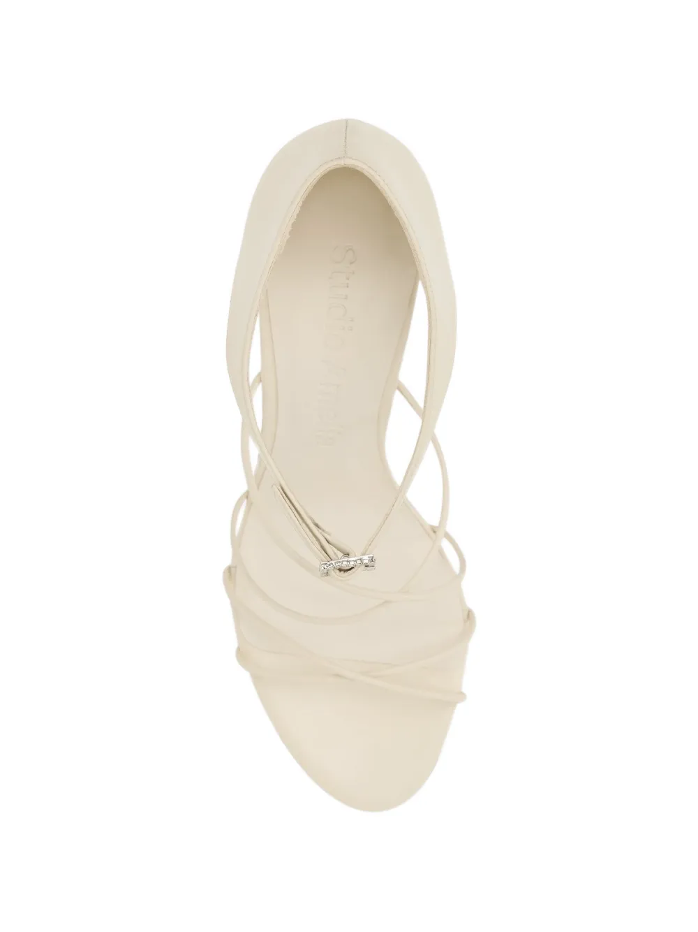 Studio Amelia Greta sandalen met gespbandje Beige