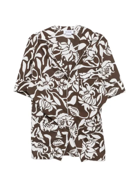 Hed Mayner floral-print short-sleeve shirt