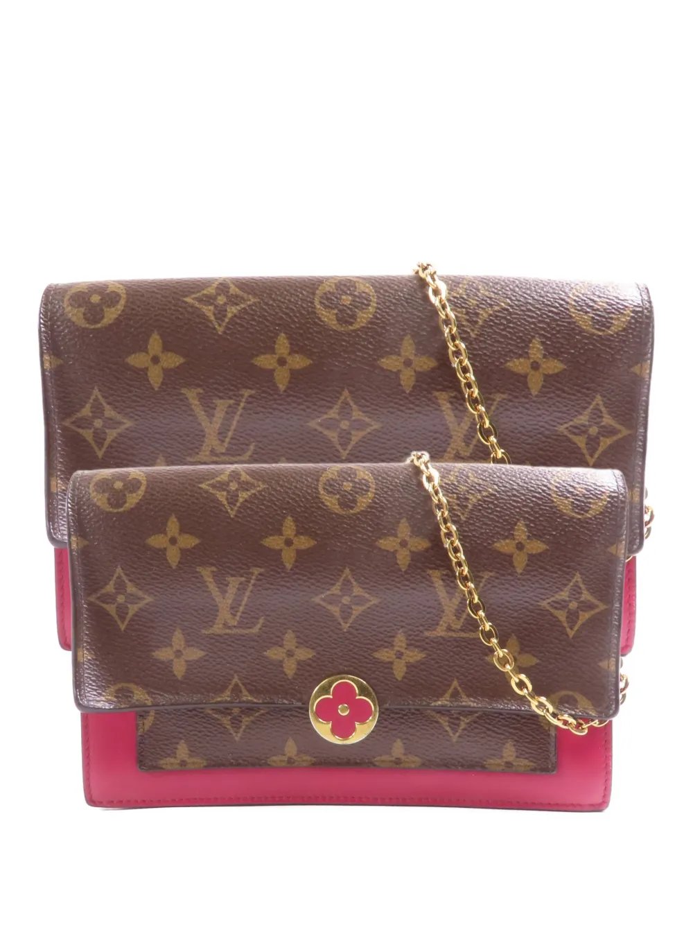 Louis Vuitton Pre-Owned Portefeuille Flore Monogram crossbody bag - Braun