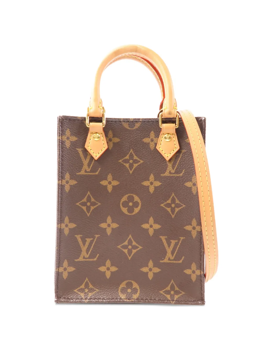 Louis Vuitton Pre-Owned Petit Sac Plat monogram tote bag - Marrone