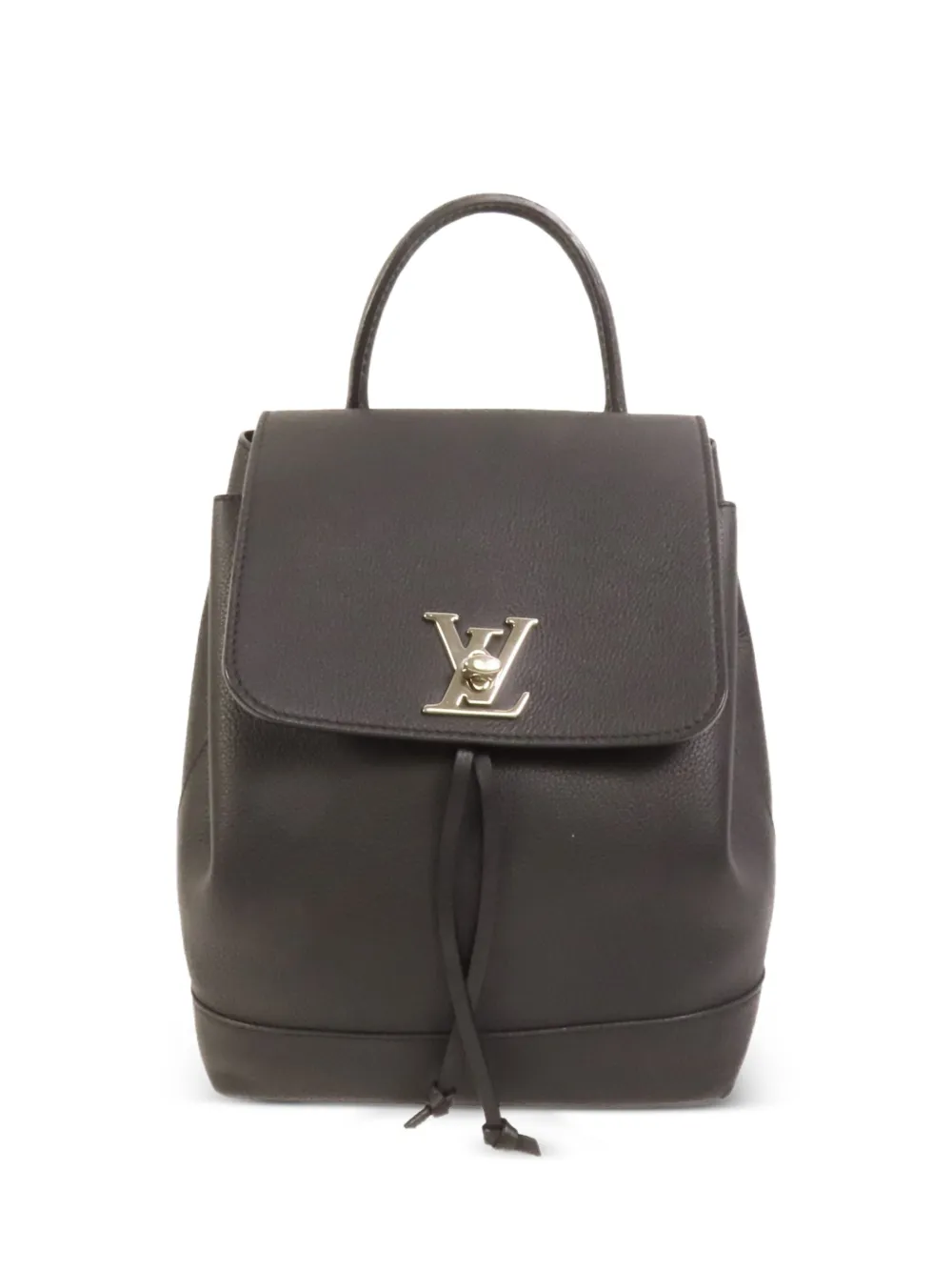 Louis Vuitton Pre-Owned Lock Me Evergrain leather backpack - Nero
