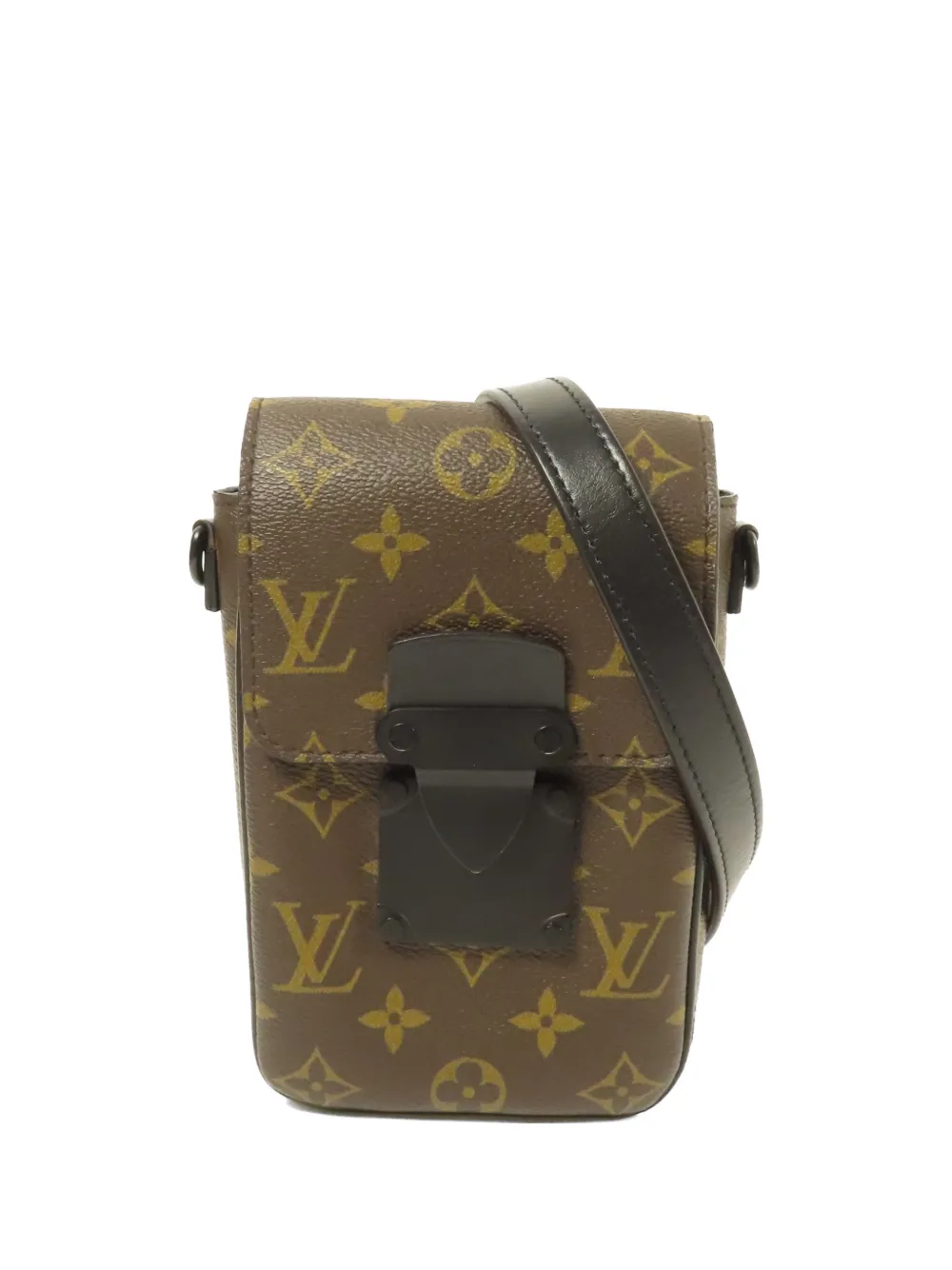 Louis Vuitton Pre-Owned S-Lock Monogram Macassar mini crossbody bag - Marrone