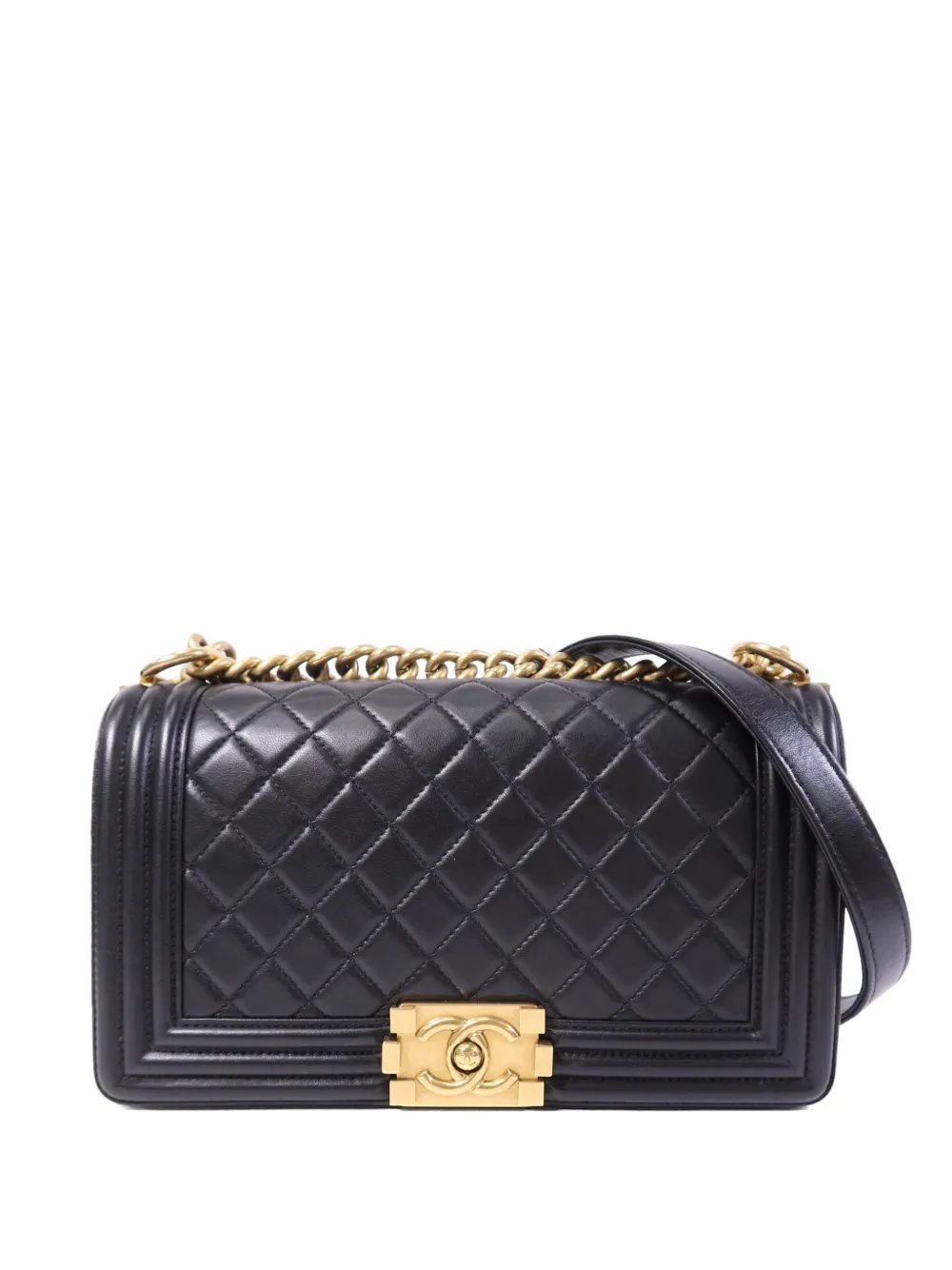 CHANEL Pre-Owned Boy 25 quilted shoulder bag - Black