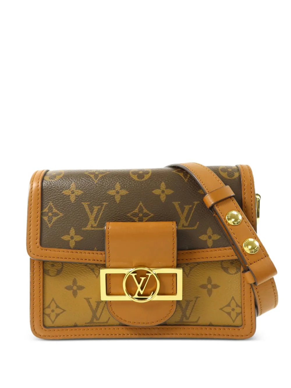 Louis Vuitton Pre-Owned mini Dauphine Monogram Reverse canvas shoulder bag - Marrone
