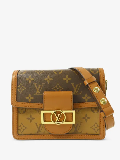 Louis Vuitton Pre-Owned Dauphine Monogram Reverse 帆布迷你单肩包